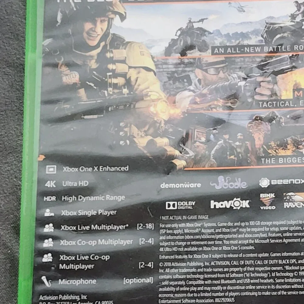Microsoft Xbox One Call of Duty Black Ops 4 4K Ultra HD HDR Original Game Disk - Picture 12 of 16